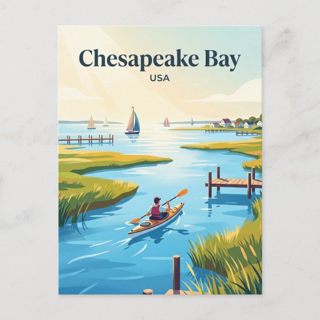 Chesapeake Bay USA Vykort (Framsida)