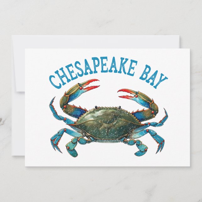 Chesapeake Bay Vintage Inbjudningar (Framsida)
