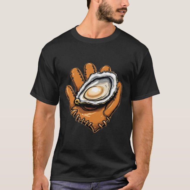 Chesapeake Catcher FUNNY Sell Oyster Seafood Kärle T Shirt (Framsida)