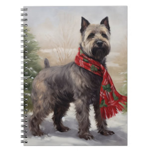 Chesapeake Hund i Snö jul Anteckningsbok