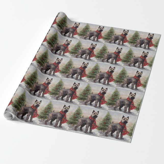 Chesapeake Hund i Snö jul Presentpapper (Utrullad)