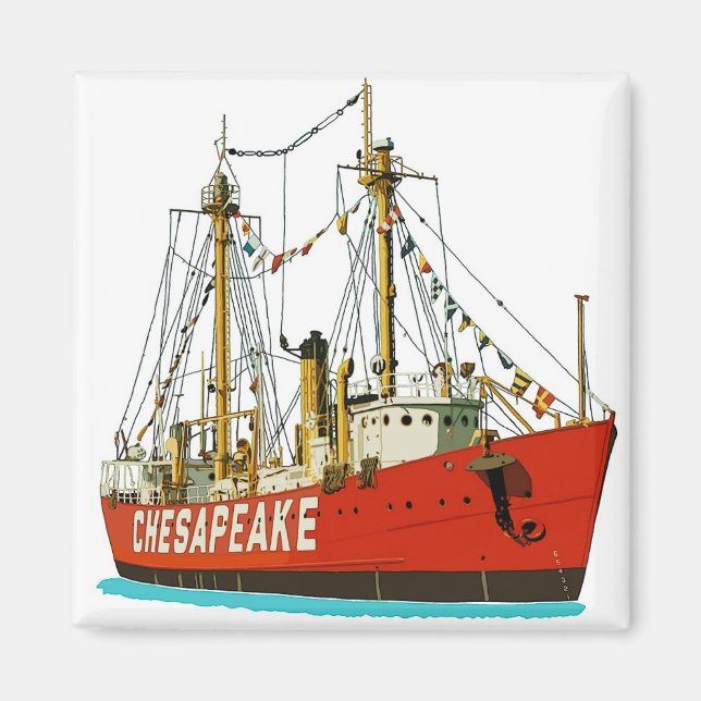 Chesapeake Lightship Magnet (Framsidan)