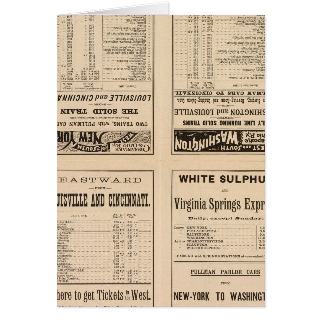 Chesapeake och Ohio Ry för textsidor Hälsningskort (Framsidan)