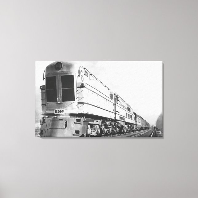 Chesapeake & Ohio Railroad ’500’ Locomotive Canvastryck (Framsida)