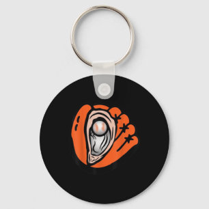 Chesapeake-oyster-catcher-baseball Nyckelring