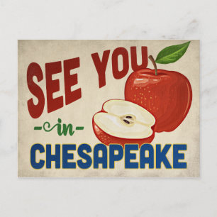 Chesapeake Virginia Apple - Vintage resor Vykort