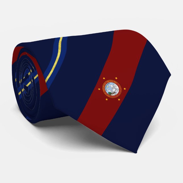 Chesapeake (Virginia) city flagga Neck Tie Slips (Rullad)