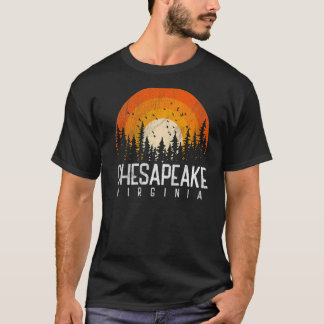 Chesapeake Virginia VA Vintage 70s 90-tal Retro T Shirt
