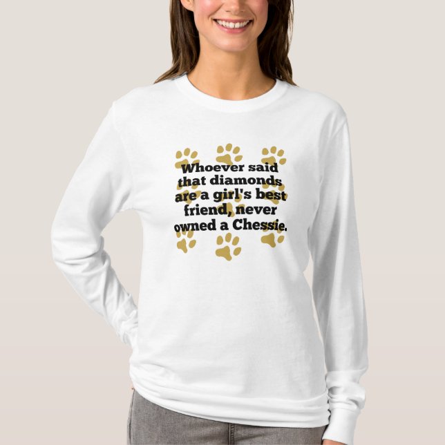 ChesapeakefjärdRetrievers är en flicka bästa vän T-shirt (Framsida)