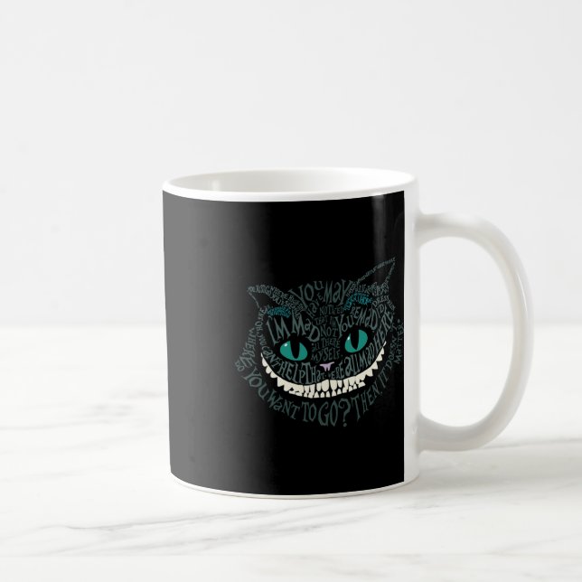 Cheshire Alice Cat var här och underland Ho Kaffemugg (Höger)
