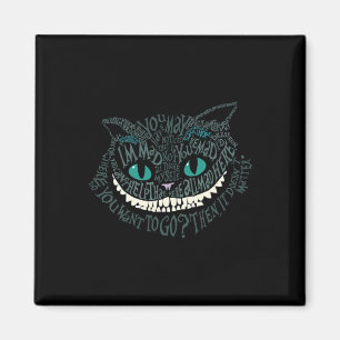 Cheshire Alice Cat var här och underland Ho Magnet