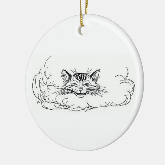 Cheshire Cat (Alice i underlandet) Julgransprydnad Keramik (Vänster)