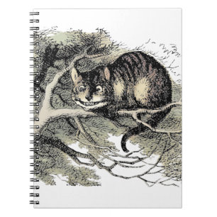 Cheshire Cat Alice i Underlandet Klassiker Anteckningsbok
