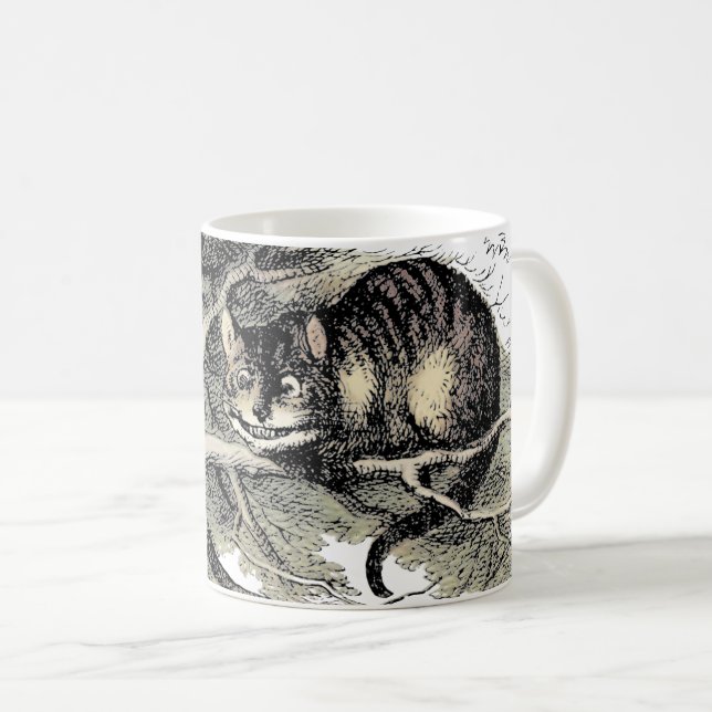 Cheshire Cat Alice i Underlandet Klassiker Kaffemugg (Framsida höger)