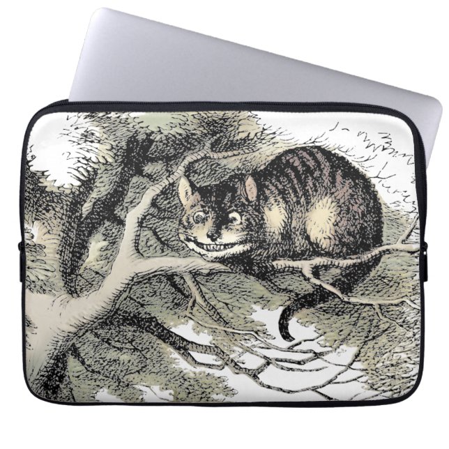 Cheshire Cat Alice i Underlandet Klassiker Laptop Fodral (Framsidan)