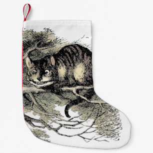 Cheshire Cat Alice i Underlandet Klassiker Liten Julstrumpa