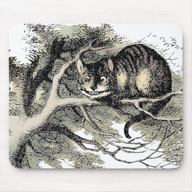 Cheshire Cat Alice i Underlandet Klassiker Musmatta (Framsidan)