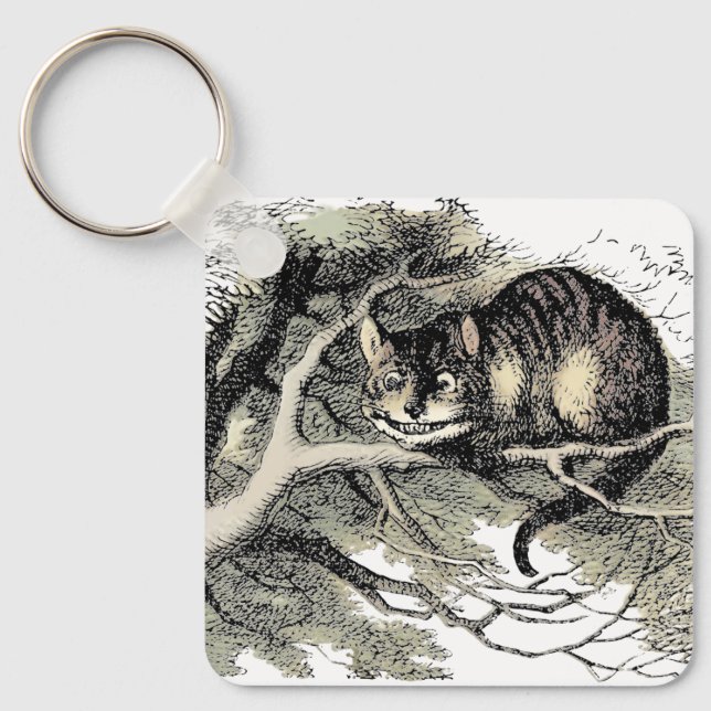 Cheshire Cat Alice i Underlandet Klassiker Nyckelring (Framsida)
