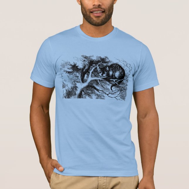 Cheshire Cat Alice i Underlandet Klassiker T Shirt (Framsida)