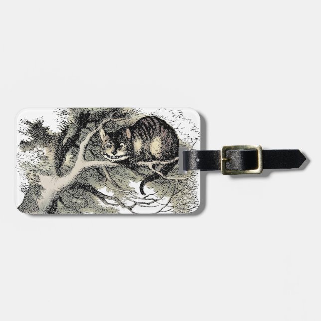 Cheshire Cat Alice Wonderland Classic Bagagebricka (Horisontell Framsida)