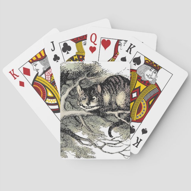 Cheshire Cat Alice Wonderland Classic Casinokort (Baksidan)