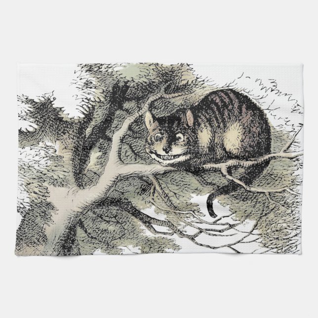 Cheshire Cat Alice Wonderland Classic Kökshandduk (Horisontell)