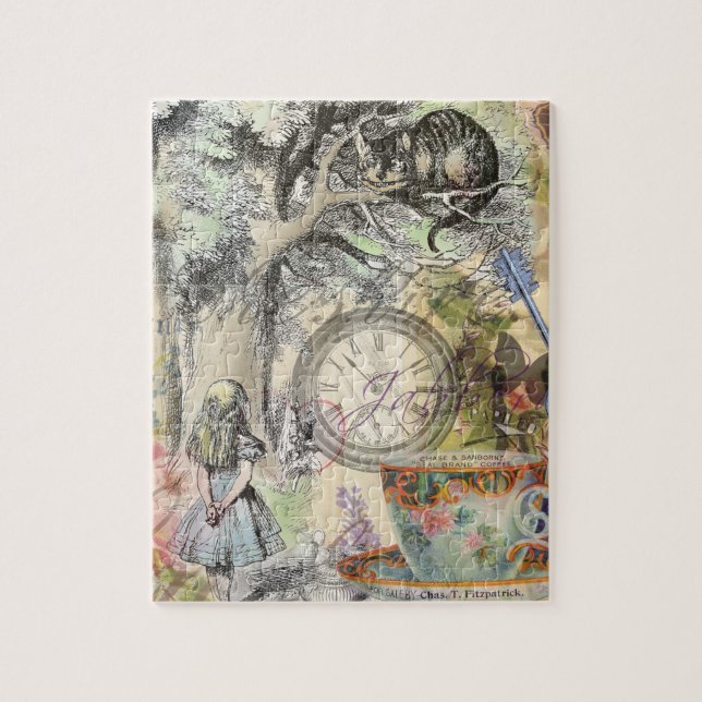 Cheshire Cat Alice Wonderland Classic Pussel (Vertikal)