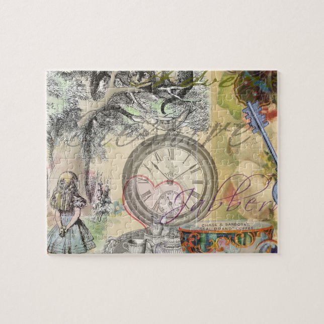 Cheshire Cat Alice Wonderland Classic Pussel (Horisontell)