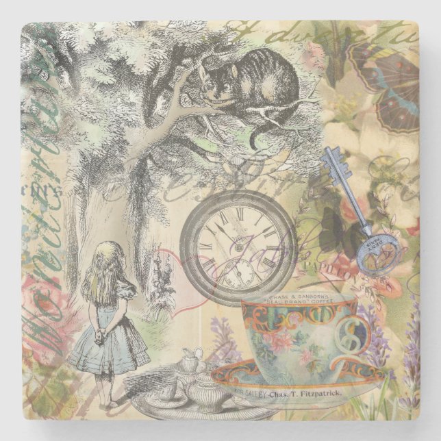 Cheshire Cat Alice Wonderland Classic Stenunderlägg (Framsidan)