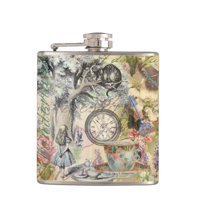 Cheshire Cat Alice Wonderland Klassiker Fickplunta (Framsidan)