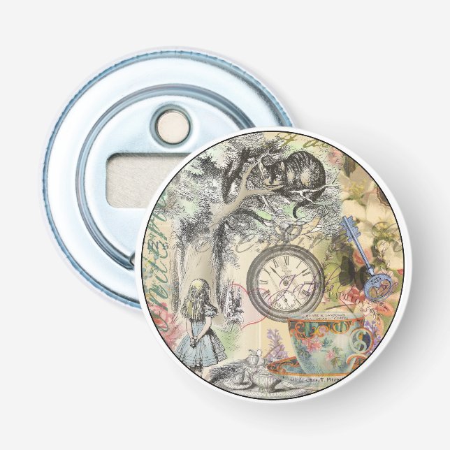 Cheshire Cat Alice Wonderland Klassiker Flasköppnare (Framsidan)