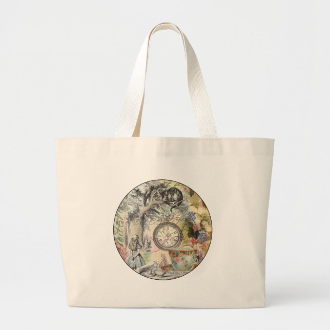 Cheshire Cat Alice Wonderland Klassiker Jumbo Tygkasse (Framsidan)