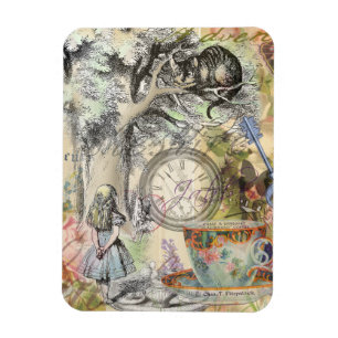 Cheshire Cat Alice Wonderland Klassiker Magnet