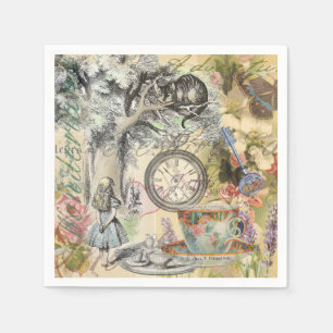 Cheshire Cat Alice Wonderland Klassiker Pappersservett