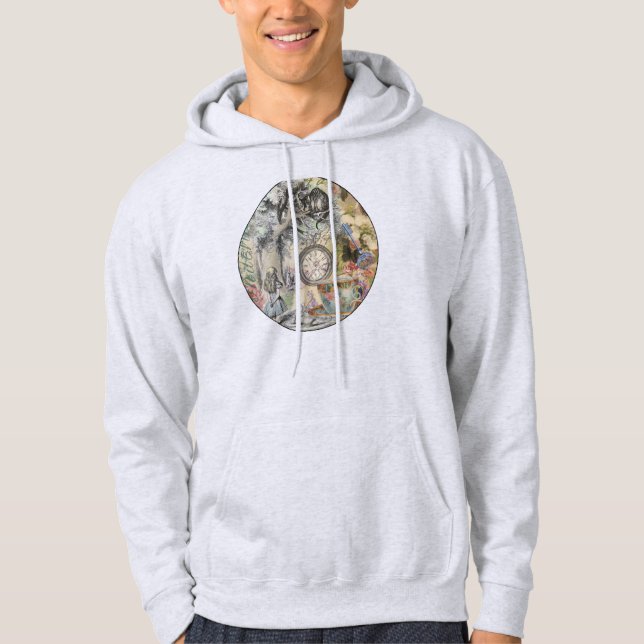 Cheshire Cat Alice Wonderland Klassiker Tröja Med Luva (Framsida)