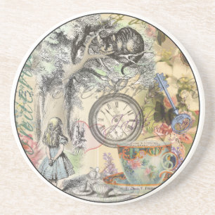 Cheshire Cat Alice Wonderland Klassiker Underlägg Sandsten