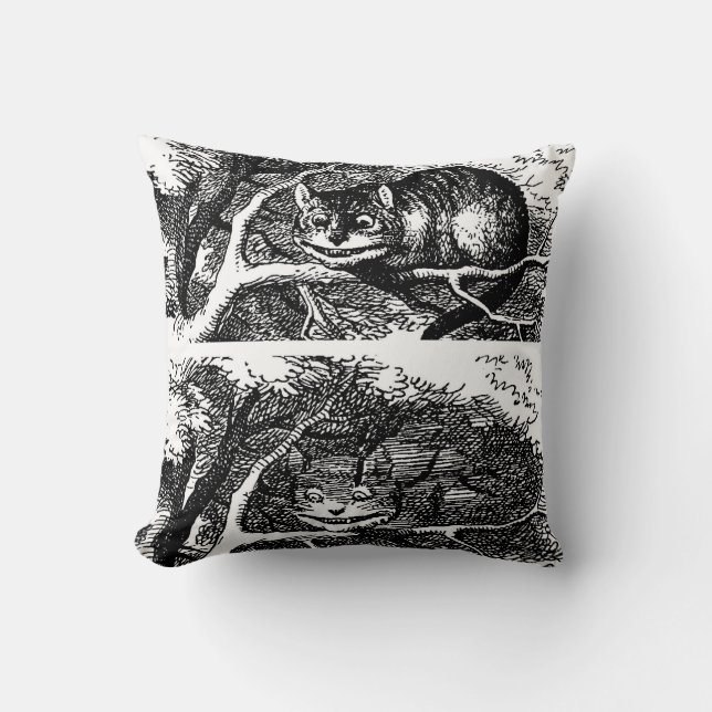 Cheshire cat , Alice's Adventures in Wonderland Kudde (Framsida)