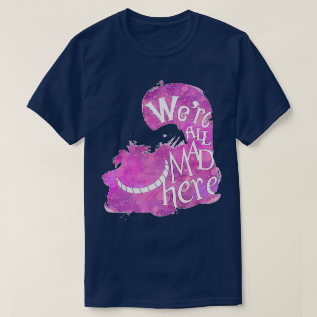 Cheshire Cat alla var galna här 2 T Shirt (Design framsida)