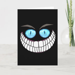 Cheshire Cat - Blått Ögon-anteckningskort Kort