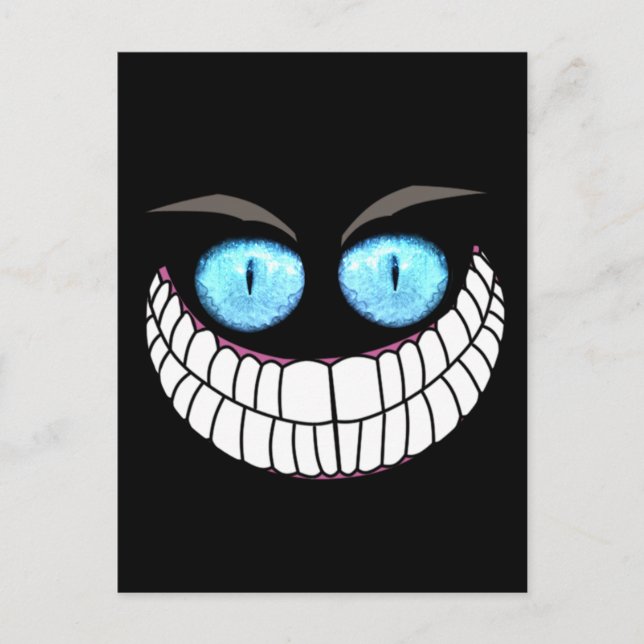 Cheshire Cat - Blue Ögon-vykort Vykort (Framsida)