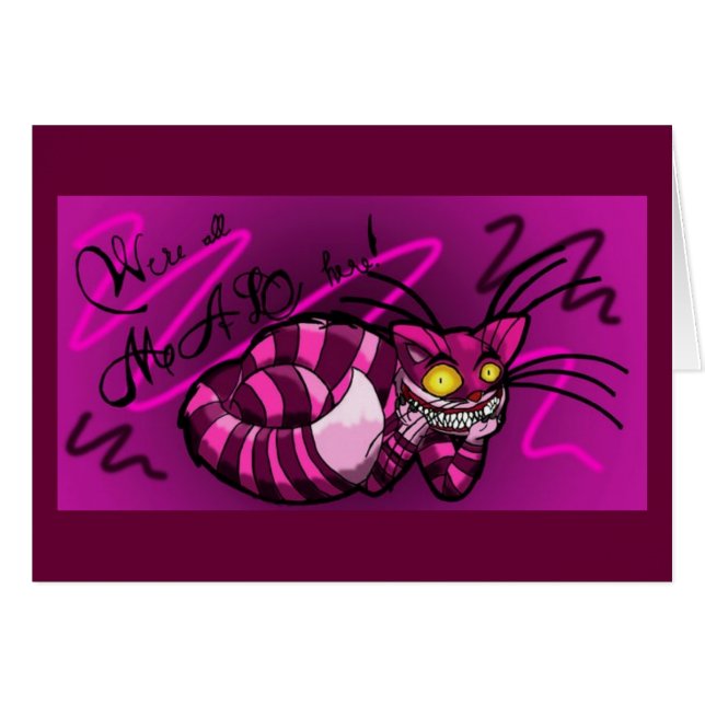 cheshire_cat_by_okami94 hälsningskort (Framsidan Horizontal)