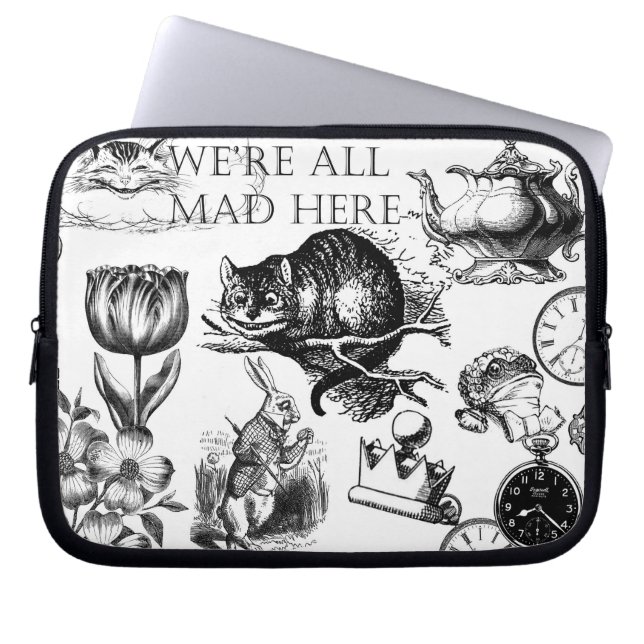 cheshire cat Classialice in wonderland Laptop Fodral (Framsidan)