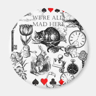 cheshire cat Classialice in wonderland Magnet