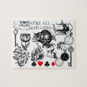 cheshire cat Classialice in wonderland Pussel