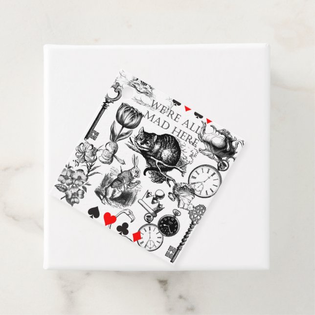 Cheshire Cat Classice alice in wonderland mad Gåvor Etiketter (På plats)