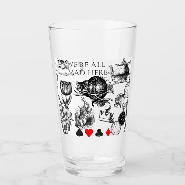 Cheshire Cat Classice alice in wonderland mad Glaskopp (Framsida)