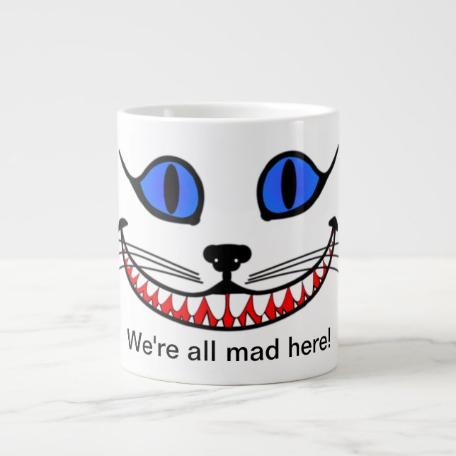 Cheshire Cat Coffee Mugg Jumbo Mugg (Framsidan)
