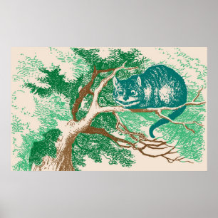 Cheshire Cat Färg Poster