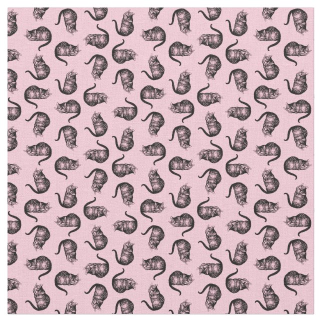 Cheshire Cat från Alice i Wonderland ANPASSNINGSBA Tyg (Närbild)