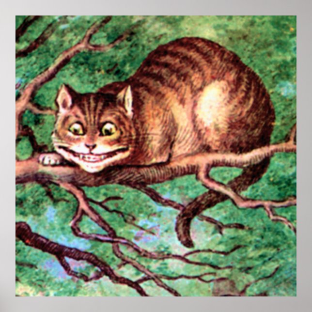 Cheshire Cat från Alice i Wonderland Poster (Framsidan)